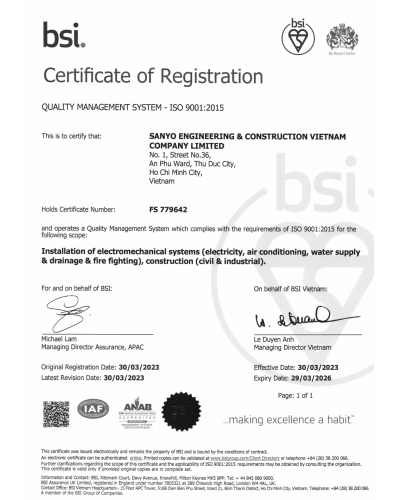 Quality Management system - ISO 9001:2015
